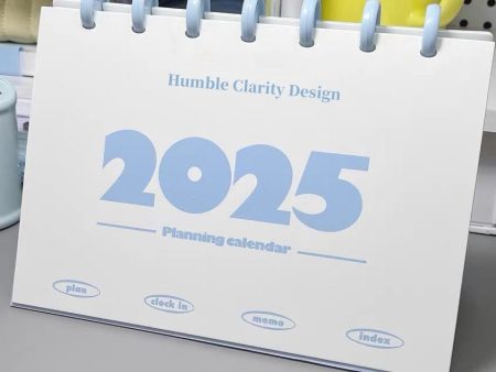 Humble Clarity Design Printed calendar, one page daily wall calendar with large and clear dates Online Sale