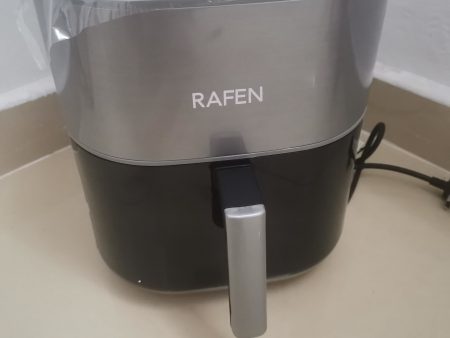 RAFEN Air fryer, space saving, non stick and dishwasher safe basket, stainless steel Discount