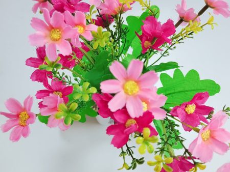 Festive Garlands Artificial flower arrangements in containers,Indoor desktop decoration for homes and offices Supply