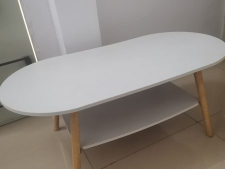 UHOME Table, round edged table, wooden edged table, living room small table Online