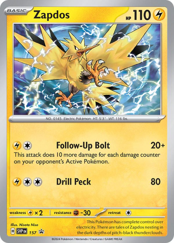 Zapdos (157) [Scarlet & Violet: Black Star Promos] For Discount