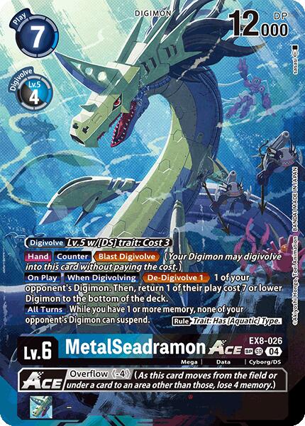 MetalSeadramon ACE [EX8-026] (Textured) [Chain of Liberation] For Sale