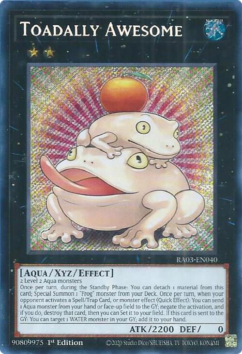 Toadally Awesome (Secret Rare) [RA03-EN040] Secret Rare Online Sale