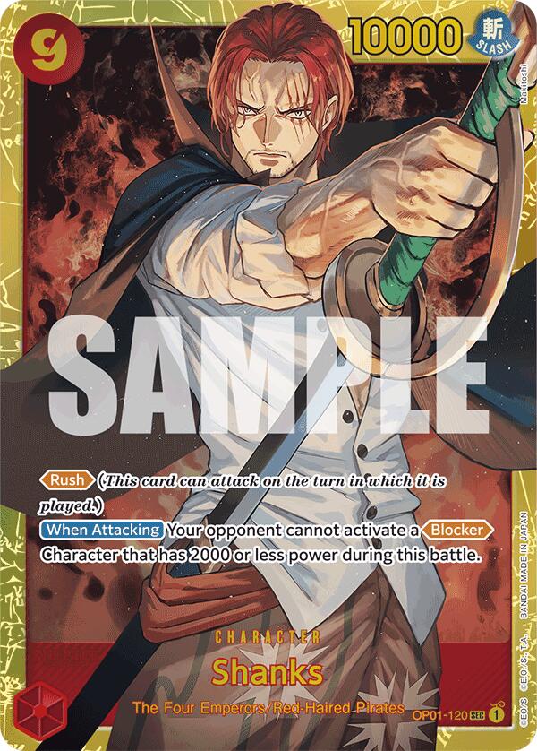 Shanks (OP01-120) (Reprint) [Premium Booster -The Best-] For Discount