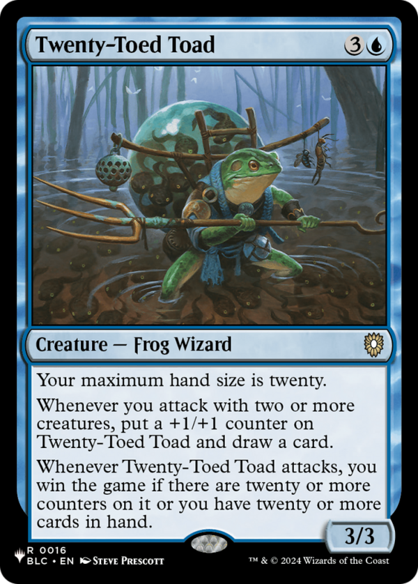 Twenty-Toed Toad [The List] Supply