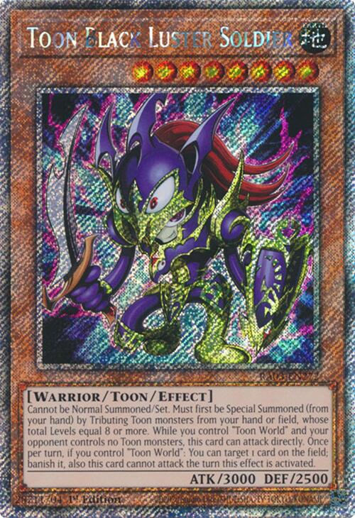 Toon Black Luster Soldier (Platinum Secret Rare) [RA03-EN272] Platinum Secret Rare Cheap