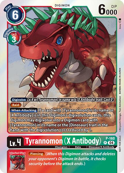 Tyrannomon [P-160] (X Antibody) (-Chain of Liberation- Upgrade Pack [Digimon LIBERATOR] Cheap