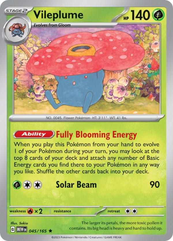 Vileplume (045 165) (Theme Deck Exclusive) [Scarlet & Violet 151] on Sale