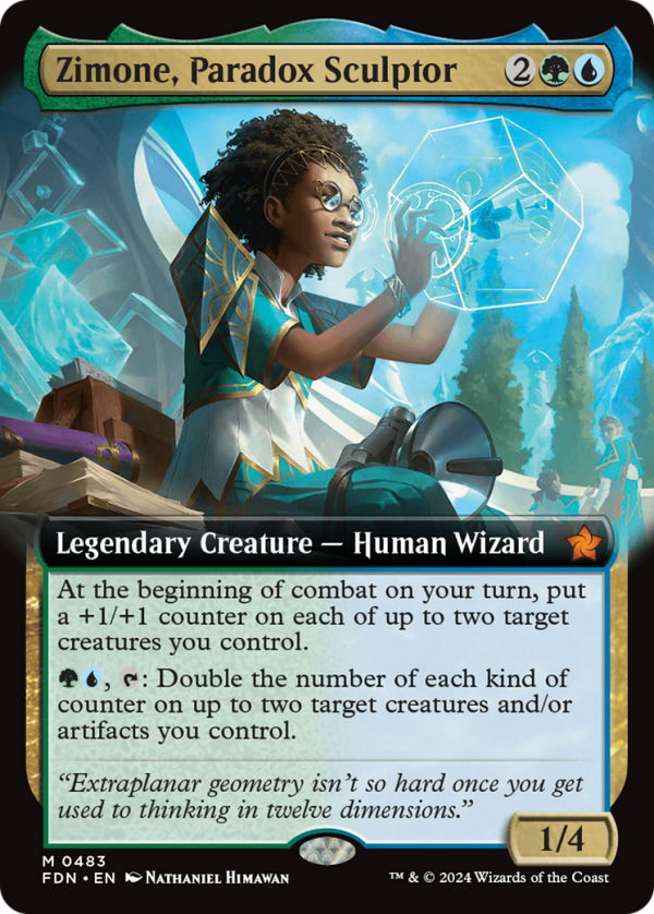 Zimone, Paradox Sculptor (Extended Art) [Foundations] For Cheap