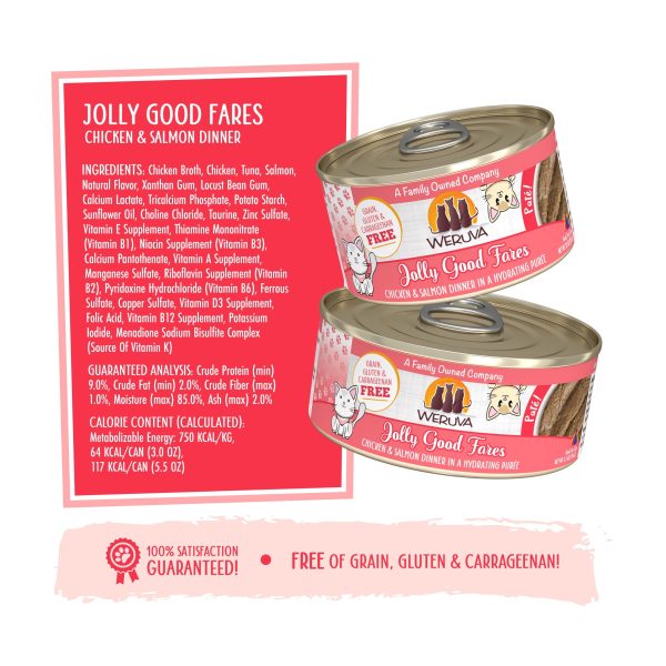 Weruva Classic Cat Paté Jolly Good Fares with Chicken & Salmon For Cheap