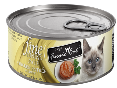 Fussie Cat Fine Dining - Pate - Chicken Entree in Gravy Canned Cat Food Online Hot Sale