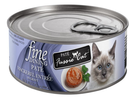 Fussie Cat Fine Dining - Pate - Mackerel Entree in Gravy Canned Cat Food Supply