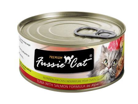 Fussie Cat Tuna With Salmon Formula In Aspic on Sale