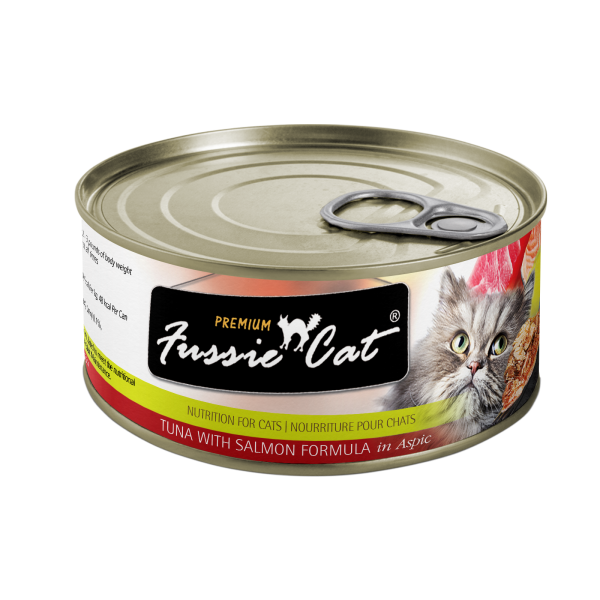 Fussie Cat Tuna With Salmon Formula In Aspic on Sale