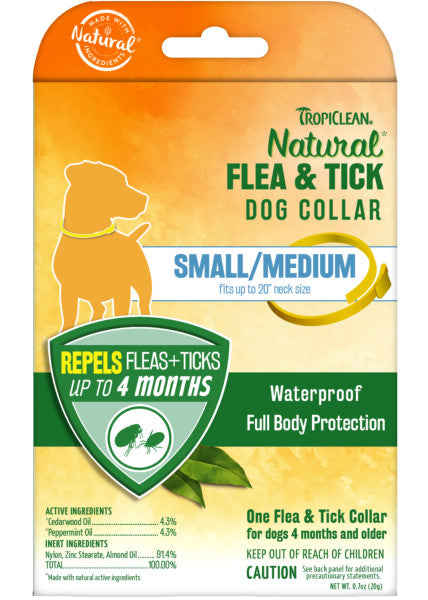 TropiClean Natural Flea & Tick Repellent Collar For Discount