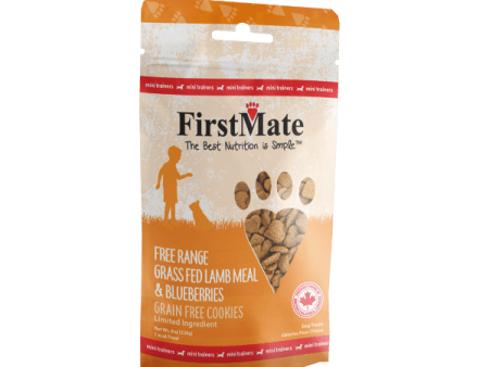 FirstMate Pet Foods Mini Trainers Grass Fed Lamb Meal & Blueberries Dog Treats Supply