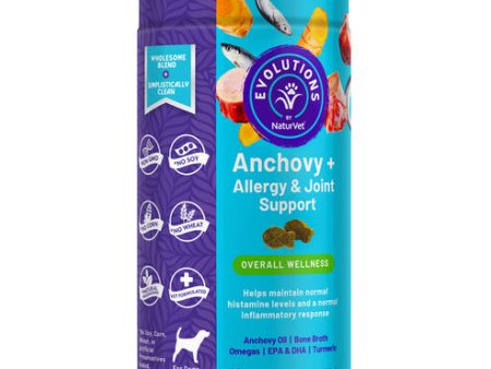 NaturVet Evolutions - Anchovy + Allergy & Joint Support Soft Chews Online now