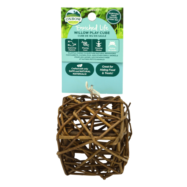 Oxbow Animal Health Enriched Life - Willow Play Cube Online Hot Sale