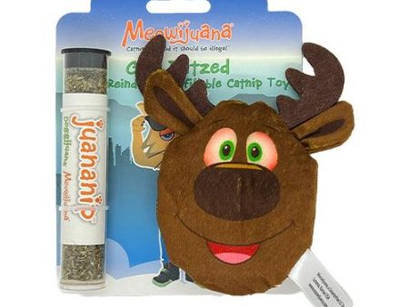 Meowijuana Get Blitzed Refillable Reindeer Catnip Cat Toy (Medium) Hot on Sale