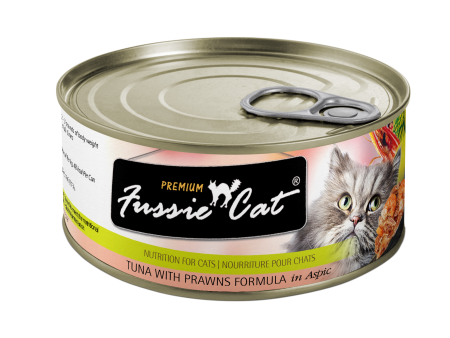 Fussie Cat Premium Tuna With Prawns Formula In Aspic on Sale