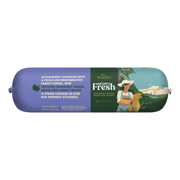 Freshpet Nature s Fresh® Grain Free Turkey Recipe with Spinach, Cranberries & Blueberries Hot on Sale