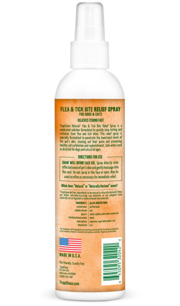 TropiClean Natural Flea & Tick Bite Relief Spray Fashion