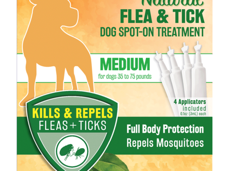 TropiClean Natural Flea & Tick Spot-On Treatment For Discount