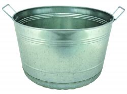 8 Gallon Galvanized Bushel Tub For Cheap