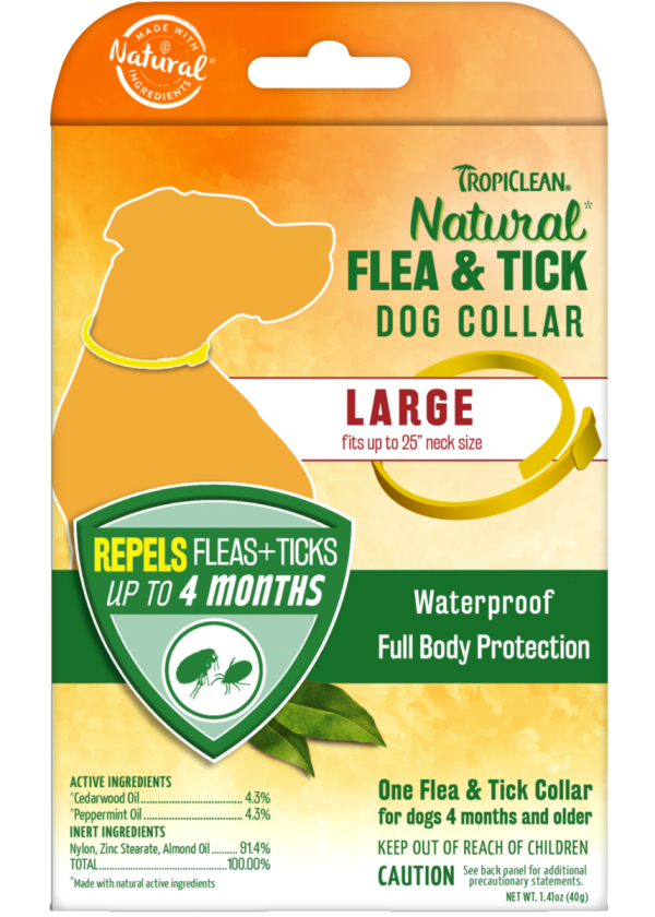 TropiClean Natural Flea & Tick Repellent Collar For Discount