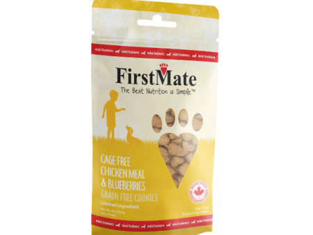 FirstMate Pet Foods Mini Trainers Cage Free Chicken Meal & Blueberries Dog Treats Discount