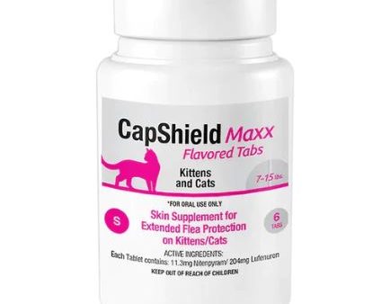 CapShield Maxx Flavored Tabs Flea Supplement For Cats and Kittens 7-15lb Hot on Sale